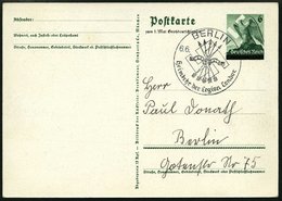 GANZSACHEN P 279 BRIEF, 1939, 6 Pf. Zum 1. Mai Großdeutschlands, Mit Sonderstempel BERLIN HEIMKEHR DER LEGION CONDOR, Pr - Andere & Zonder Classificatie