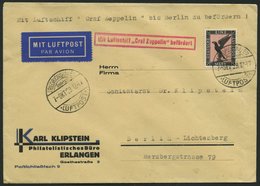 ZEPPELINPOST 43AII BRIEF, 1929, Schlesienfahrt, Abwurf Breslau, Auflieferung Fr`hafen, Mit Tagesstempel-Irrtum 7.Sept. 1 - Zeppelins