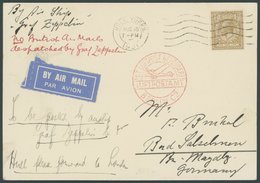 ZEPPELINPOST 122 BRIEF, 1931, Englandfahrt, Rückfahrt Ab Hull Mit Handschriftlichem Postvermerk No British Air Mails Des - Zeppeline