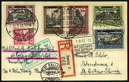 ZEPPELINPOST 170B BRIEF, 1932, LUPOSTA-Fahrt, Danziger Post, Rückfahrt, Einschreibkarte, Pracht - Zeppelines