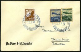 ZEPPELINPOST 373A BRIEF, 1936, 17. Südamerikafahrt, Bordpost, Prachtbrief - Zeppelins