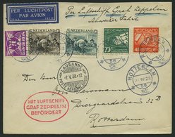 ZULEITUNGSPOST 56 BRIEF, Niederlande: 1930, 2. Schweizfahrt, Prachtbrief - Zeppelins