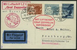 ZULEITUNGSPOST 93 BRIEF, Österreich, 1930, Landungsfahrt Nach Kassel, Prachtkarte - Zeppelin