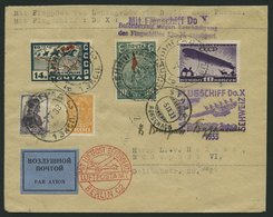 DO-X LUFTPOST 69.e.RU/DR BRIEF, 07.07.1933, Aufgabe Passau Zum Passau-Schweiz Flug Mit Violettem Verzögerungsstempel, Zu - Briefe U. Dokumente