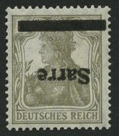 SAARGEBIET 1IK **, 1929, 2 Pf, Gelbgrau, Type I, Kopfstehender Aufdruck, Pracht, R!, Gepr. Burger, Mi. 650.- - Autres & Non Classés