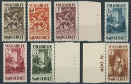 SAARGEBIET 151-57 **, 1931, Gemälde IV, Prachtsatz, Mi. 650.- - Autres & Non Classés