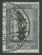 FREIE STADT DANZIG 219c O, 1929, 25 Pf. Dunkelgraublau/schwarz Internationale Philatelistische Ausstellung, Zeitgerechte - Other & Unclassified