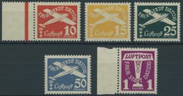 FREIE STADT DANZIG 251-55 **, 1935, Flugpost, Postfrischer Prachtsatz, Mi. 80.- - Altri & Non Classificati