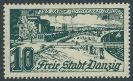 FREIE STADT DANZIG 259a **, 1935, 10 Pf. Schwarzopalgrün, Postfrisch, Pracht, Mi. 90.- - Other & Unclassified