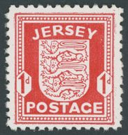 JERSEY 2z **, 1941, 1 P. Rot, Gestrichenes Papier, Pracht, Mi. 80.- - Occupazione 1938 – 45