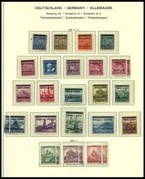 SAMMLUNGEN U. LOTS **,o,* , Sammlung Bes.Geb.II Von 1939-45 Auf Schaubekseiten, Dabei Böhmen Und Mähren Und Generalgouve - Besetzungen 1938-45