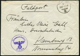 FELDPOST II. WK BELEGE 1940, Feldpostbrief Mit Feldpostnummer 12169 Und Feldpoststempel Kommandantur Lyon, Feinst - Bezetting 1938-45