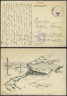 FELDPOST II. WK BELEGE 1943, Feldpostkarte Aus KLAPPHOLTTAL/Sylt Mit Seltenem Provisorischen Feldpoststempel, Pracht, R! - Bezetting 1938-45