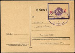 FREDERSDORF Sp 170F BRIEF, 1945, 5 Pf., Rahmengröße 43x31.5 Mm, Große Wertziffern, Mit Abart Wertziffern Seitlich, Auf P - Postes Privées & Locales