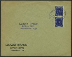 FREDERSDORF 67 Paar BRIEF, 1945, 6 Pf. Inflation Im Senkrechten Paar Auf Drucksache, Pracht - Posta Privata & Locale