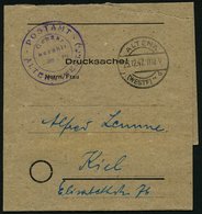 ALL. BES. GEBÜHR BEZAHLT ALTENA (WESTF), 23.12.47, Violetter K2 POSTAMT ALTENA Gebühr Bezahlt...RM...Pf. Auf Drucksache- - Other & Unclassified