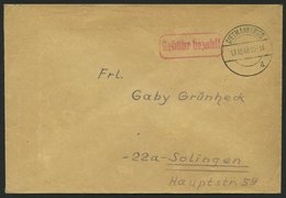 ALL. BES. GEBÜHR BEZAHLT DIETMANNSRIED, 13.10.48, Roter R1 Gebühr Bezahlt, Brief Feinst - Otros & Sin Clasificación