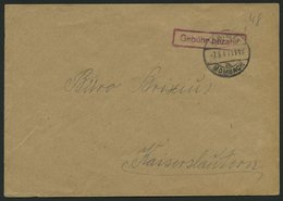 ALL. BES. GEBÜHR BEZAHLT MAINZ-MOMBACH, 7.3.47, R1 Gebühr Bezahlt, Prachtbrief - Other & Unclassified