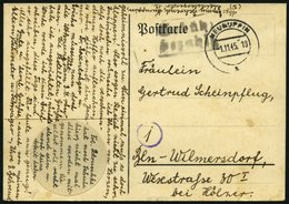 ALL. BES. GEBÜHR BEZAHLT NEURUPPIN, 1.11.45, Großer R2 Gebühr Bezahlt Auf Postkarte, Pracht - Autres & Non Classés