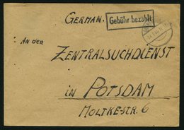 ALL. BES. GEBÜHR BEZAHLT OBENHAUSEN, 24.1.46, R1 Gebühr Bezahlt, Prachtbrief - Altri & Non Classificati