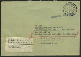 ALL. BES. GEBÜHR BEZAHLT PAPPENHEIM, 3.1.46, L1 Gebühr Bezahlt, Brief Feinst - Andere & Zonder Classificatie