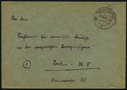 ALL. BES. GEBÜHR BEZAHLT TANGERMÜNDE, Postleitzahl Nachträglich In Den Stempel Gesetzt, 23.10.48, Roter R2 Gebühr Bezahl - Other & Unclassified