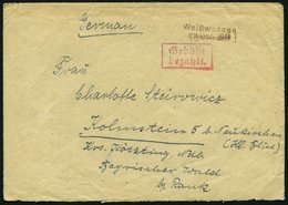 ALL. BES. GEBÜHR BEZAHLT WEIßWASSER Oberlausitz 1945 L2, 2.3.46, Roter R2 Gebühr Bezahlt. Auf Brief, Feinst - Otros & Sin Clasificación