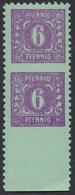 MECKLENBURG-VORPOMMERN 10xUw,Uu **, 1946, 6 Pf. Grauviolett Auf Hellbläulichgrün, Waagerecht Ungezähnt Und Unten Ungezäh - Autres & Non Classés