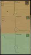 MECKLENBURG-VORPOMMERN P 5-7 BRIEF, Ganzsachen: 1945, 6 Pf., 6 Ungebrauchte Karten: P 5a,b, P 6 (3 Verschiedene Kartons) - Altri & Non Classificati