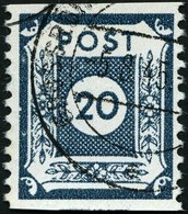 OST-SACHSEN 48cE O, 1945, 20 Pf. Schwärzlichblaugrau Großröhrsdorf, Pracht, Gepr. Ströh, Mi. 75.- - Andere & Zonder Classificatie