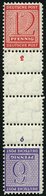WEST-SACHSEN SK Zd 6 **, 1945, Versuchszähnung 6 + Z + Z + 12, Pracht, Mi. 60.- - Autres & Non Classés