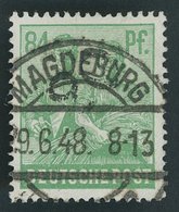 ALLGEMEINE-AUSGABEN 181IV O, 20 Magdeburg Auf 84 Pf. Smaragdgrün, Pracht, Gepr. Dr. Kalb - Other & Unclassified