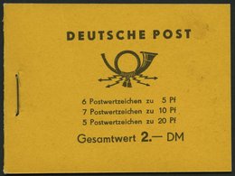 ZUSAMMENDRUCKE MH 2b1 **, 1957, Markenheftchen Fünfjahresplan, Pracht, Mi. 150.- - Zusammendrucke