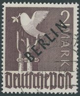 BERLIN 18 O, 1948, 2 M. Schwarzaufdruck, Pracht, Gepr. U.a. Schlegel, Mi. 500.- - Other & Unclassified