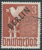 BERLIN 19 O, 1948, 3 M. Schwarzaufdruck, Pracht, Gepr. U.a. Schlegel, Mi. 700.- - Altri & Non Classificati