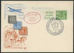 ZUSAMMENDRUCKE W 9 BRIEF, 1949, Bauten R1b + 10 Auf FDC, Prachtkarte, Mi. 100.- - Se-Tenant