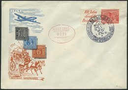 ZUSAMMENDRUCKE W 13 BRIEF, 1949, Bauten R1a + 20 Auf FDC, Pracht, Mi. 100.- - Zusammendrucke