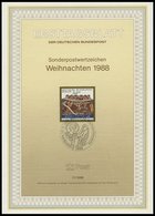 ERSTTAGSBLÄTTER 798-829 BrfStk, 1988, Kompletter Jahrgang, ETB 1 - 17/88, Pracht - Andere & Zonder Classificatie