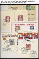 LOTS Brief,BrfStk , Interessante Partie Von Ca. 200 Briefen Und Vorderseiten In 2 Einsteckbüchern, Dabei Viele FDC`s, Ma - Usados