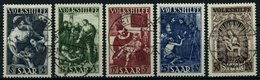 SAARLAND 267-71 O, 1949, Volkshilfe, Prachtsatz, Fotoattest Geigle, Mi. 650.- - Autres & Non Classés