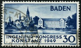 BADEN 46I O, 1949, 30 Pf. Konstanz I, Sonderstempel, Pracht, Mi. 85.- - Sonstige & Ohne Zuordnung