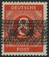 AMERIK. U. BRITISCHE ZONE 53IDD **, 1948, 8 Pf. Bandaufdruck, Doppeldruck, Feinst, Gepr. H.D. Schlegel, Mi. 60.- - Altri & Non Classificati