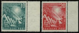 BUNDESREPUBLIK 111/2 **, 1949, Bundestag Vom Rechten Rand, Pracht - Usados