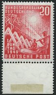 BUNDESREPUBLIK 112 **, 1949, 20 Pf. Bundestag, Pracht, Mi. 55.- - Oblitérés