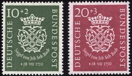 BUNDESREPUBLIK 121/2 **, 1950, Bach, Pracht, Mi. 130.- - Used Stamps