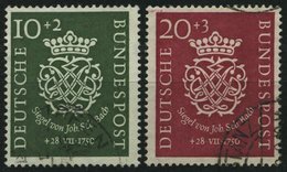 BUNDESREPUBLIK 121/2 O, 1950, Bach, üblich Gezähnt Pracht, Mi. 100.- - Usados