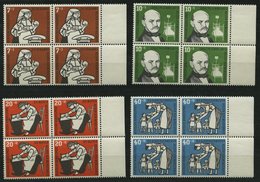 BUNDESREPUBLIK 243-46 VB **, 1956, Kinderpflege In Randviererblocks, Pracht, Mi. 80.- - Used Stamps