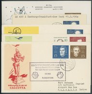 BUNDESREPUBLIK 315-19 BRIEF, 1959, Beethoven Auf 5 Verschiedenen Lufthansa-Flugpostbelegen, Pracht - Oblitérés