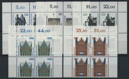 BUNDESREPUBLIK 1934-38 Paar **, 1997, Sehenswürdigkeiten In Viererblocks Vom Oberrand, Pracht, Mi. 60.- - Oblitérés