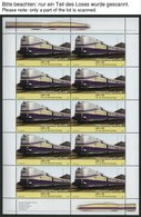 BUNDESREPUBLIK 2560-63KB **, 2006, Eisenbahnen In Deutschland Im Kleinbogensatz, Pracht, Mi. 90.- - Used Stamps